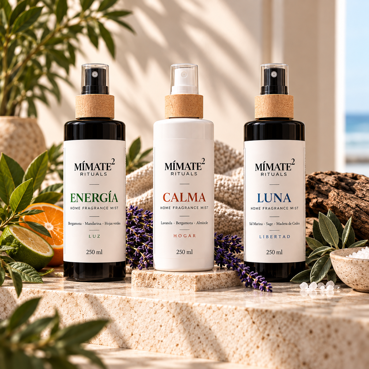 MÍMATE² RITUALS · La Colección Colección MÍMATE² RITUALS con ENERGÍA, CALMA y LUNA